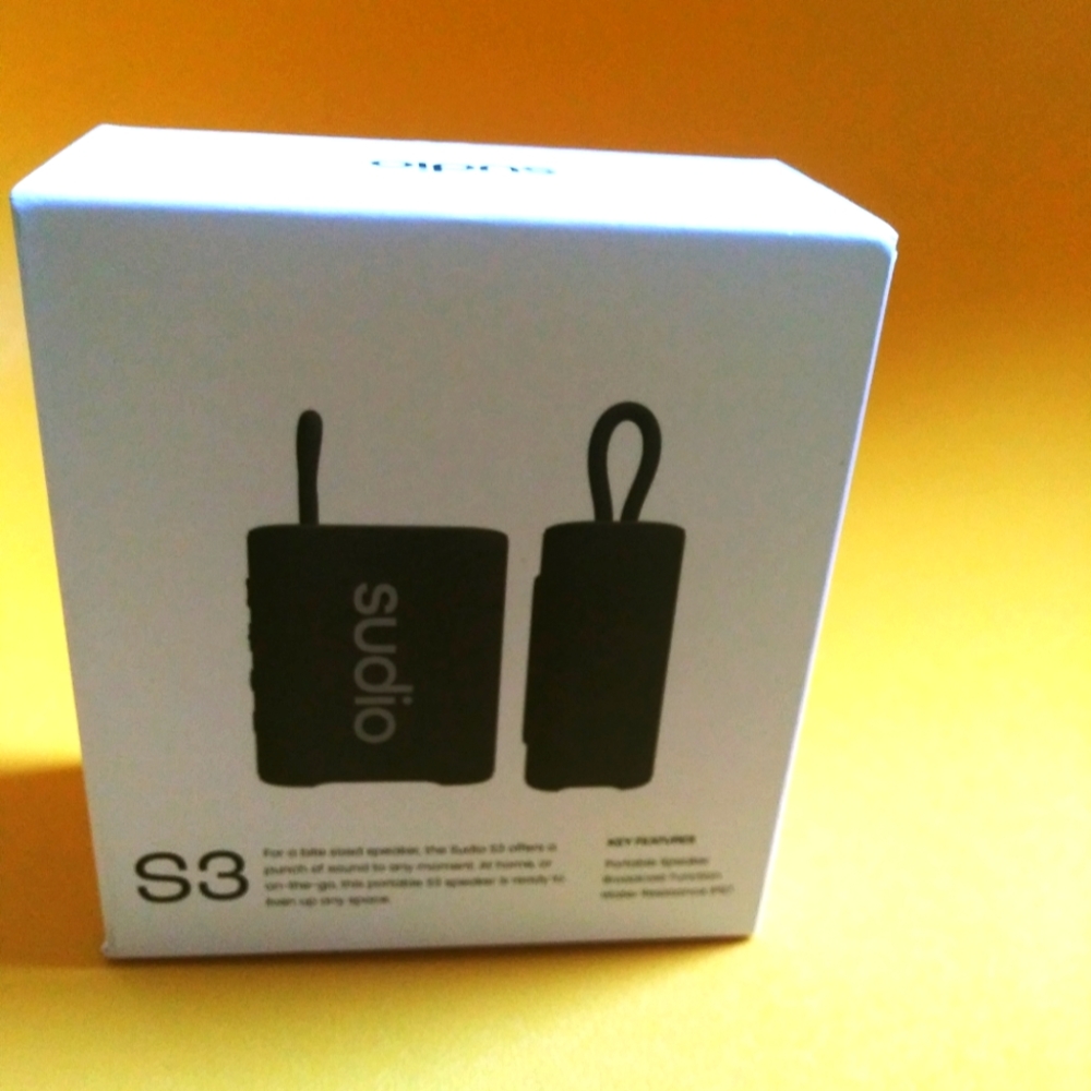 Sudio Portable Blue Tooth Speaker.